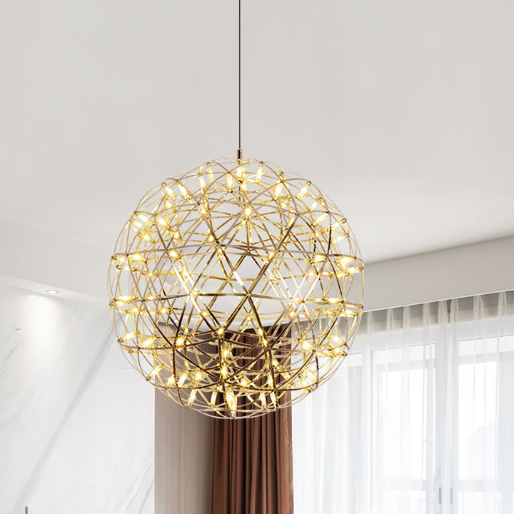 Silver Spark Ball Drop light Pendant Light | Kalsten
