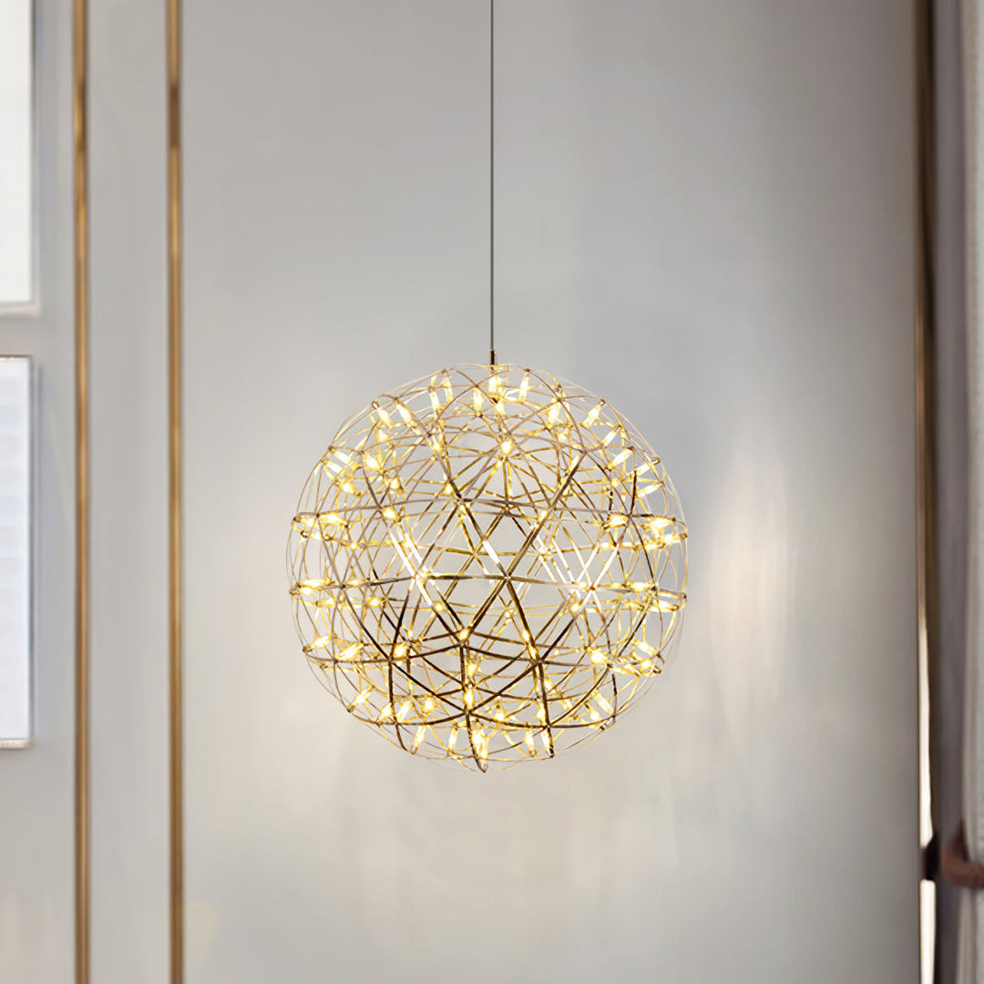 Silver Spark Ball Drop light Pendant Light | Kalsten