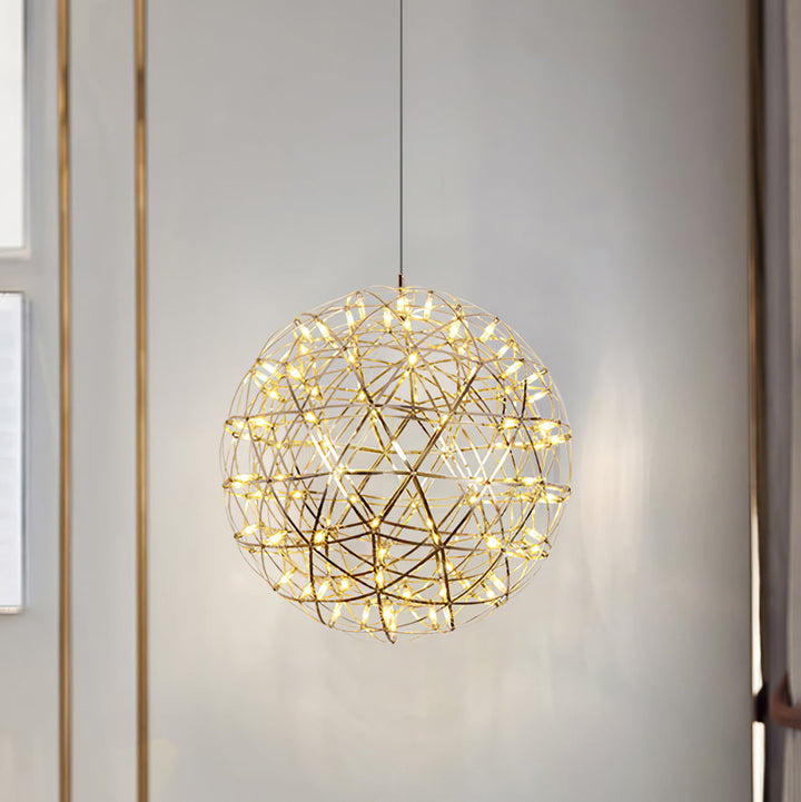 Silver Spark Ball Drop light Pendant Light | Kalsten