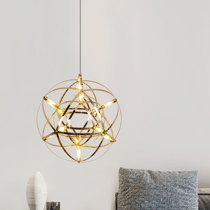 Silver Spark Ball Drop light Pendant Light | Kalsten