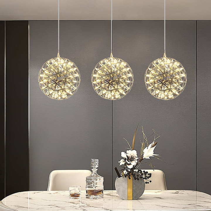 Silver Spark Ball Drop light Pendant Light | Kalsten