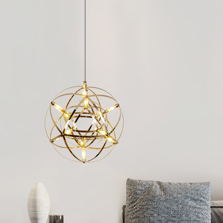 Silver Spark Ball Drop light Pendant Light | Kalsten