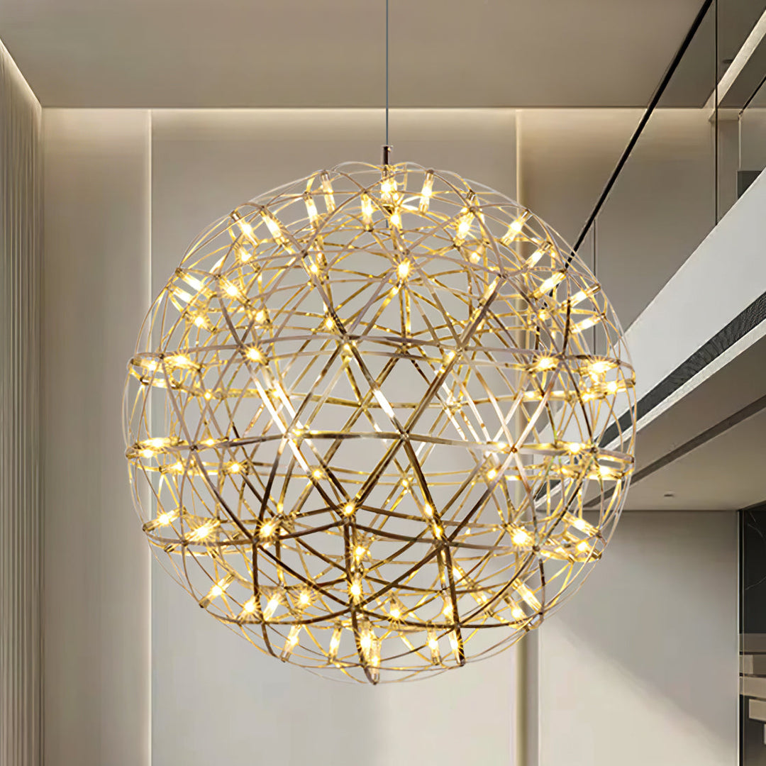 Silver Spark Ball Drop light Pendant Light | Kalsten