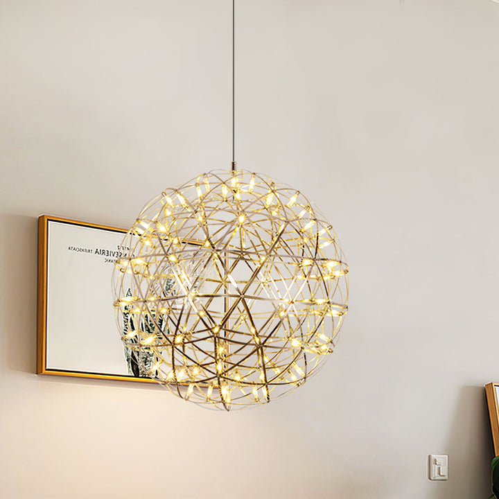 Silver Spark Ball Drop light Pendant Light | Kalsten