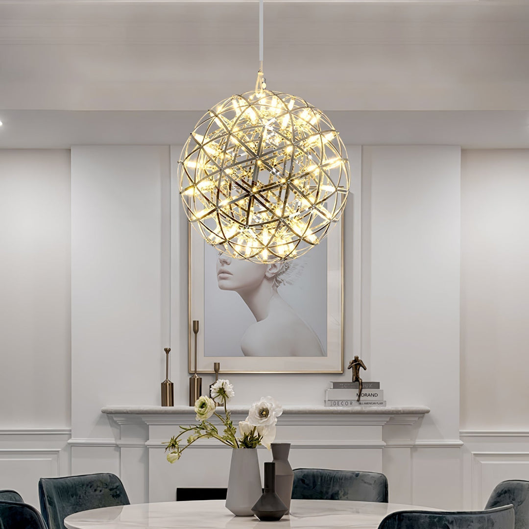 Silver Spark Ball Drop light Pendant Light | Kalsten