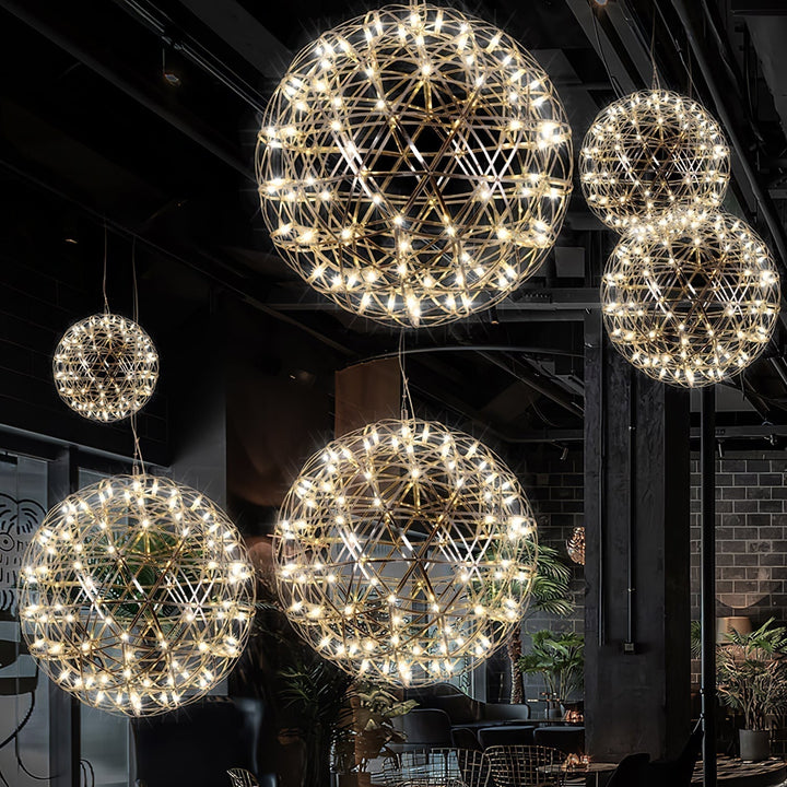 Silver Spark Ball Drop light Pendant Light | Kalsten