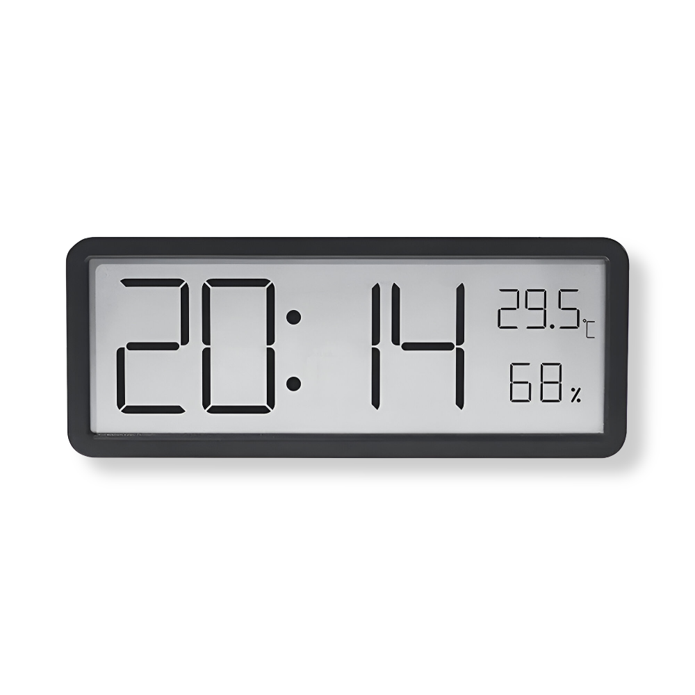 Kalsten | Digital LED Wall Clock – Large Display with Temperature and Humidity
