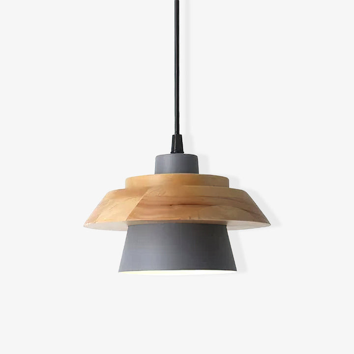 NordicMacaron Luxury Ceiling Lamp - Scandinavian Design with Wooden Finish Kalsten