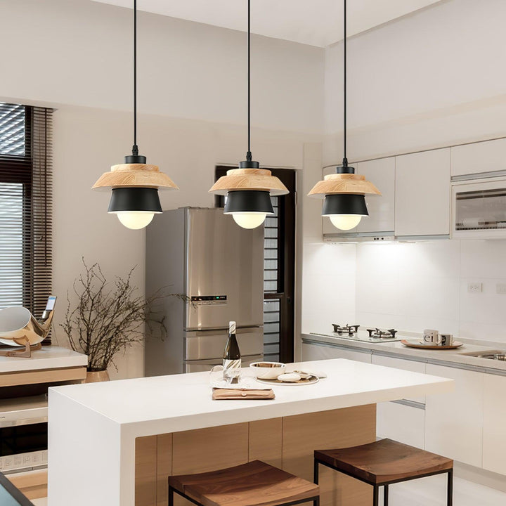 Stone Wood Droplight Pendant Lamp | Kalsten