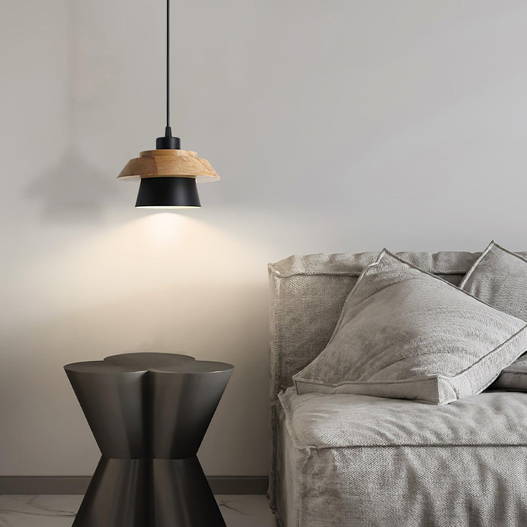 NordicMacaron Luxury Ceiling Lamp - Scandinavian Design with Wooden Finish Kalsten