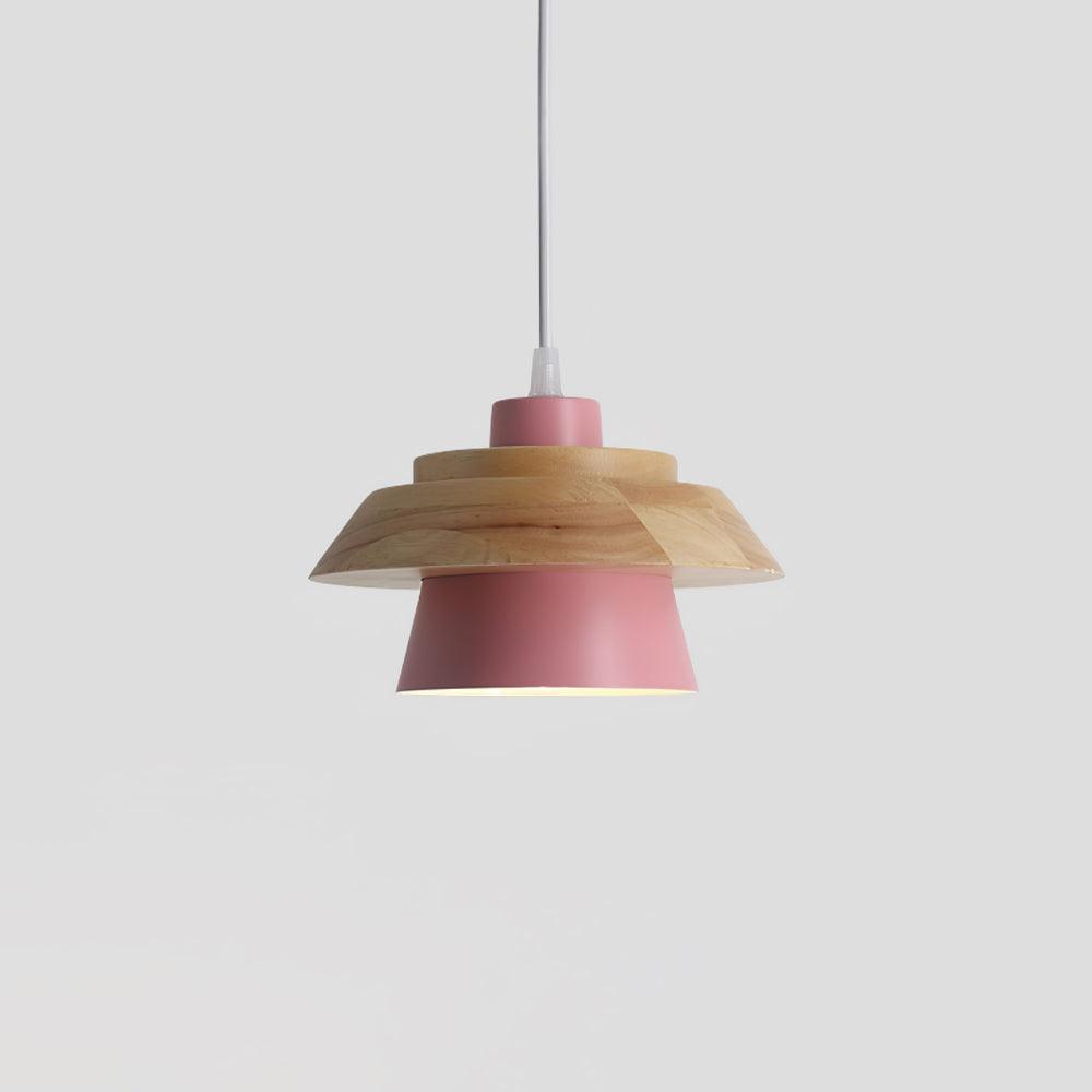 NordicMacaron Luxury Ceiling Lamp - Scandinavian Design with Wooden Finish Kalsten