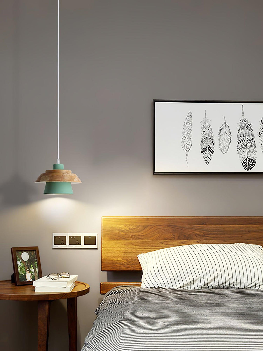 Stone Wood Droplight Pendant Lamp | Kalsten