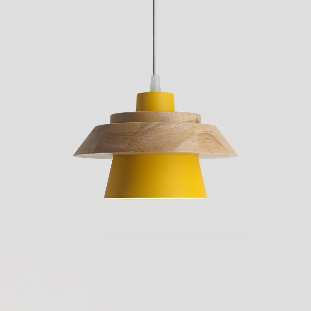 NordicMacaron Luxury Ceiling Lamp - Scandinavian Design with Wooden Finish Kalsten
