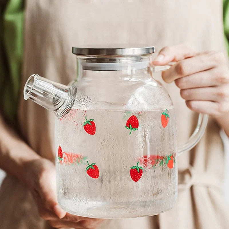Strawberry Glass Teapot | Kalsten