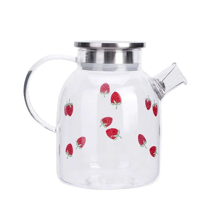 Strawberry Glass Teapot | Kalsten
