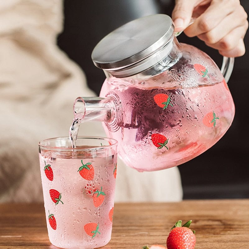 Strawberry Glass Teapot | Kalsten