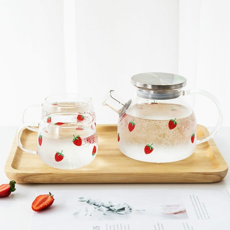 Strawberry Glass Teapot | Kalsten
