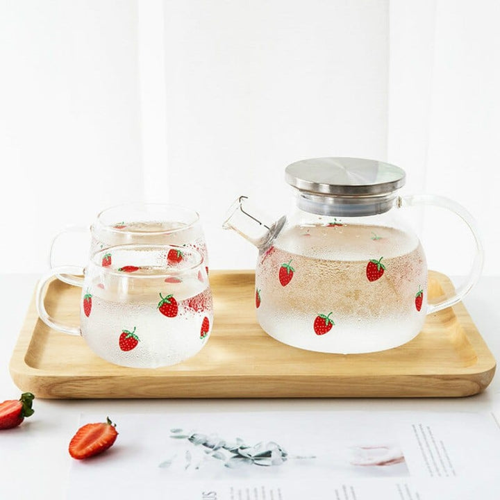 Strawberry Glass Teapot | Kalsten
