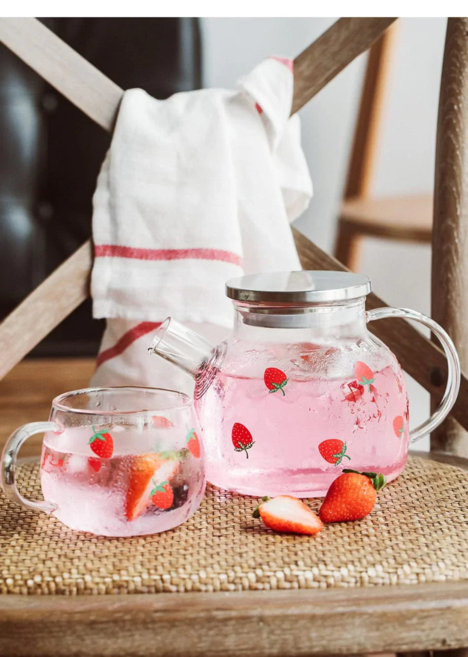 Strawberry Glass Teapot | Kalsten
