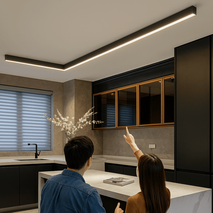Ceiling Light Aluminum LED 24 in Modern Indoor Living Room Kitchen Hallway Illumination Fixture | Kalsten