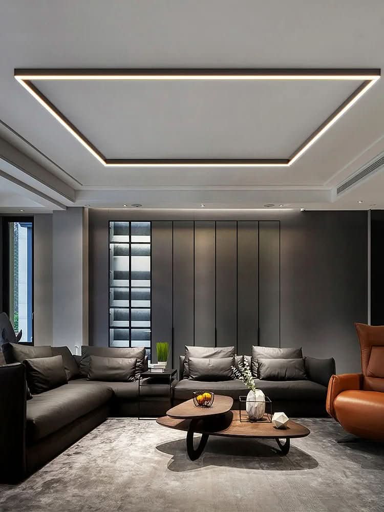 Ceiling Light Aluminum LED 24 in Modern Indoor Living Room Kitchen Hallway Illumination Fixture | Kalsten