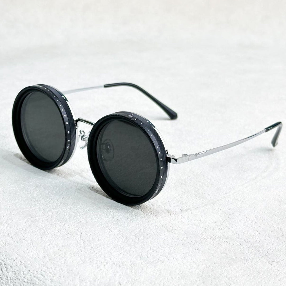 VisionRound Polarized Sunglasses – Unisex Retro Design with Adjustable Light Filter | Kalsten