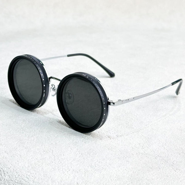 VisionRound Polarized Sunglasses – Unisex Retro Design with Adjustable Light Filter | Kalsten