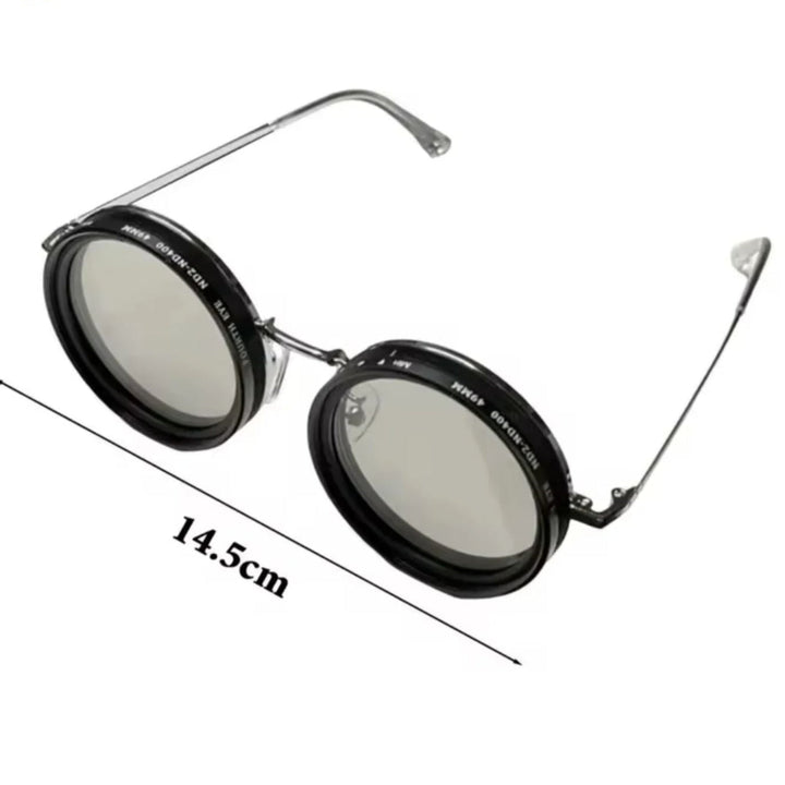 VisionRound Polarized Sunglasses – Unisex Retro Design with Adjustable Light Filter | Kalsten