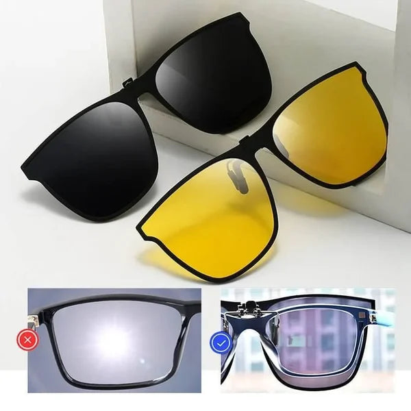 Clip-On Sunglasses with Polarized Lenses and UV400 Protection | Kalsten