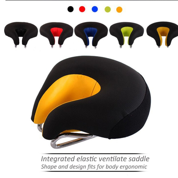 Kalsten | Nose-less Bicycle Saddle Mountain Bike Thick Soft Padding (Red)