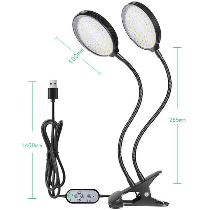 LED Plant Growth Light – USB, Waterproof, Full Spectrum