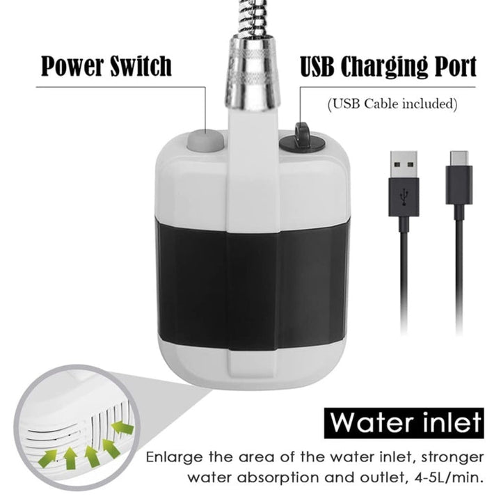 Rechargeable Portable Camping Shower
