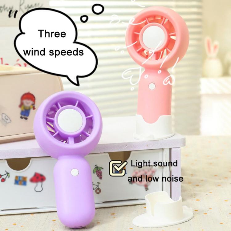 Handheld Rechargeable Fan Outdoor Camping Cooling Fan With Phone Holder Base(Green) | Kalsten