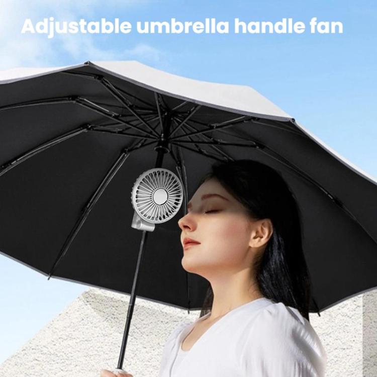 Folding Hanging Umbrella Fan USB Handheld Portable Umbrella Clip Fan Compact Desktop Fan(Pink) | Kalsten