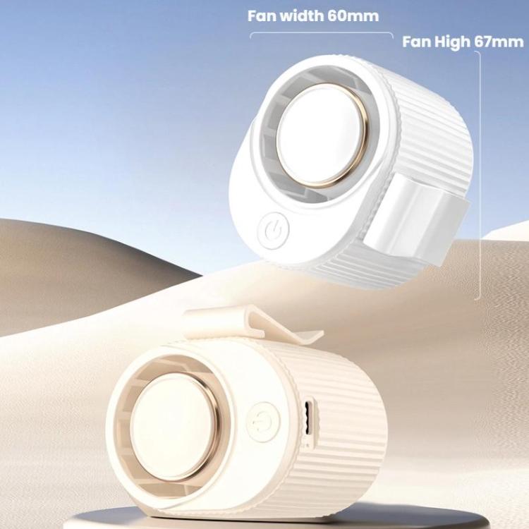 High-speed Waist-mounted Fan Outdoor Clip-on USB Mini Fan(White) | Kalsten
