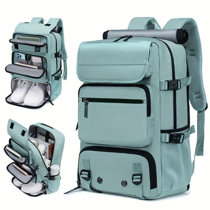 Kalsten | Travel backpack with USB connection, shoe compartment & anti-theft compartment