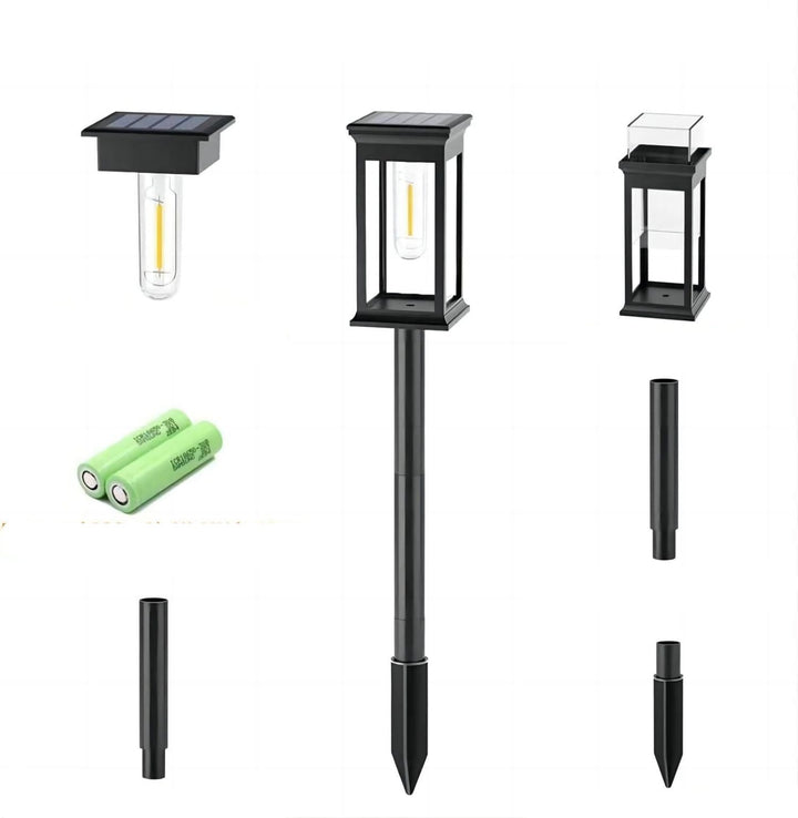 Solar-powered garden light for outdoor use - Modern LED pathway light for lighting pathways, terraces, and gardens | Kalsten