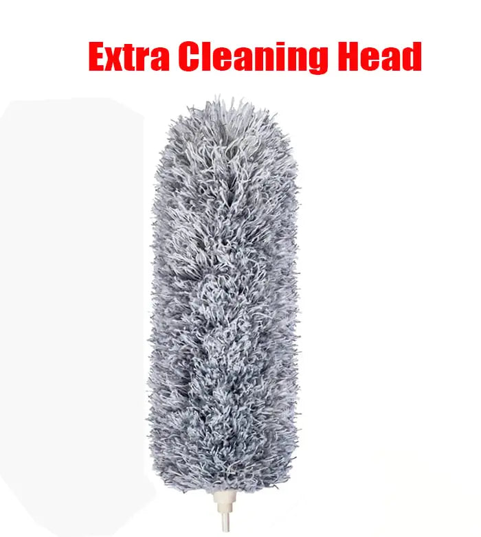 Kalsten | Telescopic dust duster with extra long microfiber head (Free 3 replacement cleaning heads)