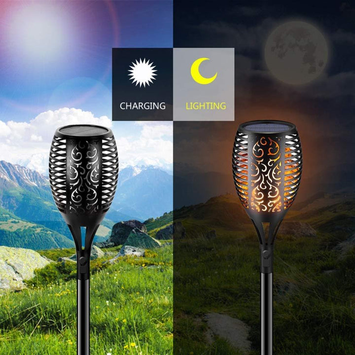 LED Solar Garden Torpedoes Deluxe 96 LED (4 pieces) | Kalsten