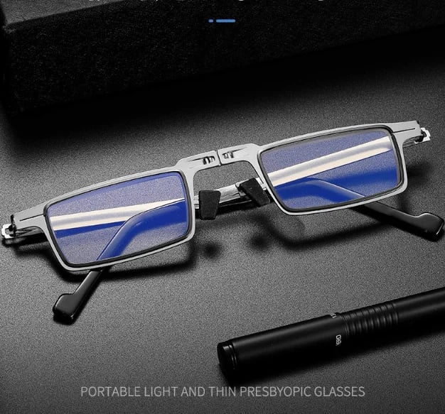 Ultralight screwless foldable reading glasses made of titanium material | Kalsten