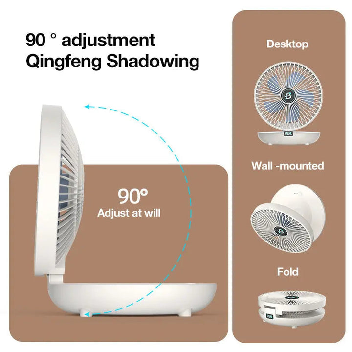 Kalsten | 2-in-1 Fan for Wall & Table – Quiet, Space-saving & Powerful