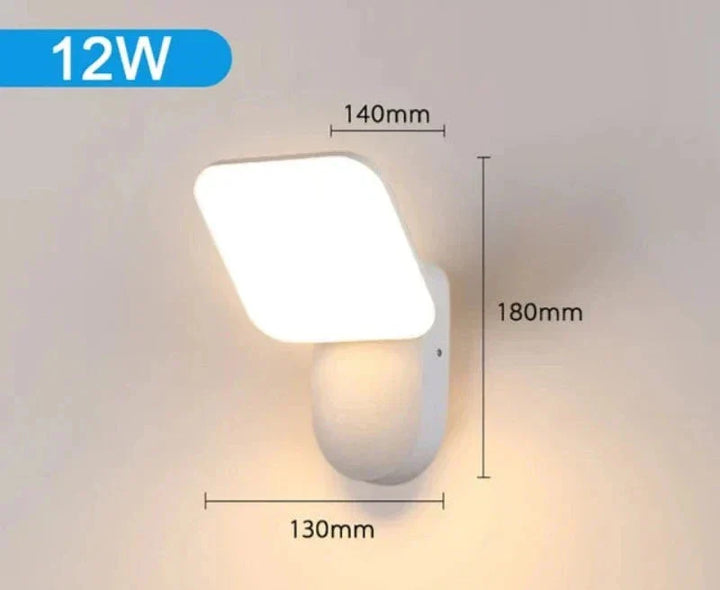 Modern LED porch light with motion sensor - Waterproof outdoor lighting, energy-saving, ideal for terrace and entrance | Kalsten
