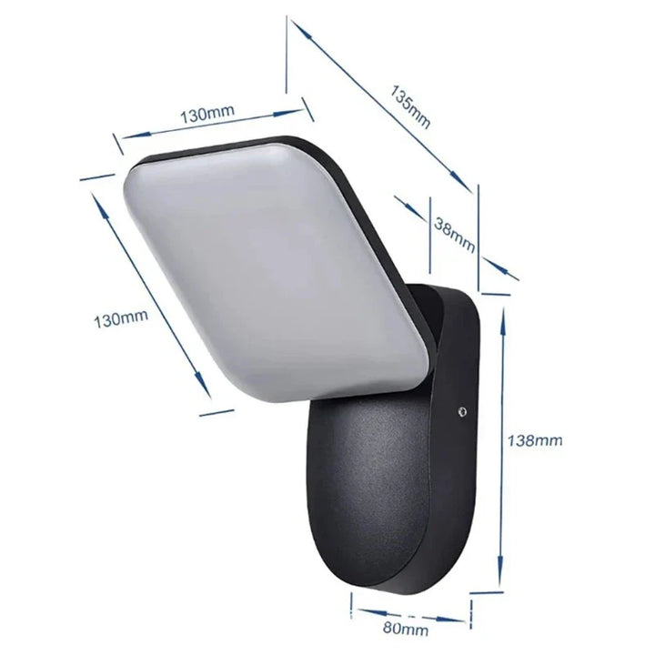 Modern LED porch light with motion sensor - Waterproof outdoor lighting, energy-saving, ideal for terrace and entrance | Kalsten