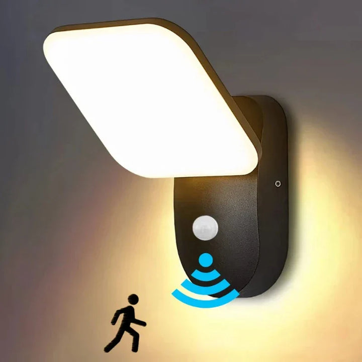 Modern LED porch light with motion sensor - Waterproof outdoor lighting, energy-saving, ideal for terrace and entrance | Kalsten