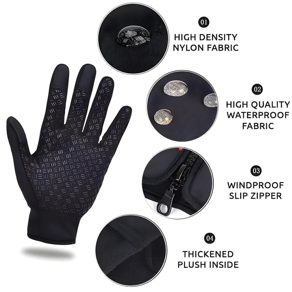 Water Resistant Windproof Winter Thermal Gloves Kalsten
