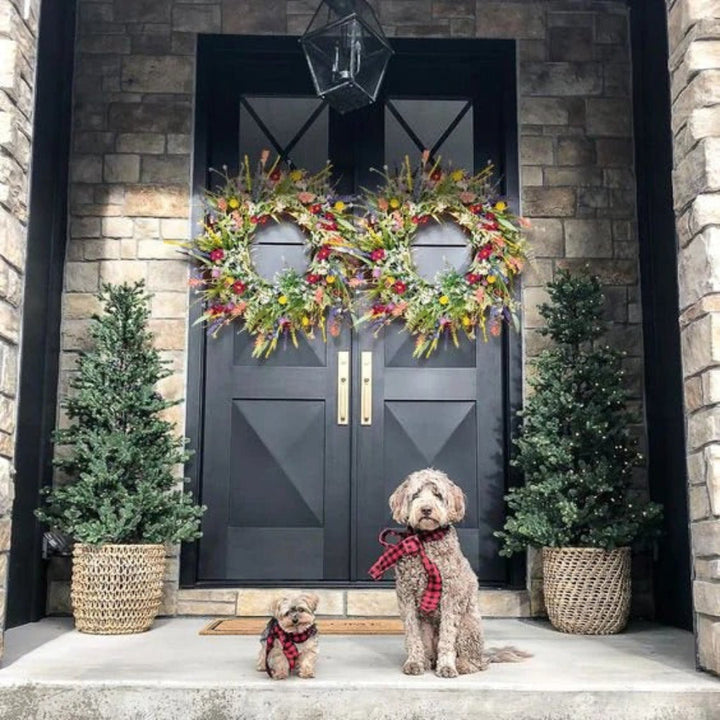 Kalsten | Thanksgiving Wreath Front Door Spring Wildflower Home Decor