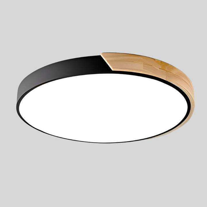Modern Recessed Wood LED Ceiling Lamp Kalsten