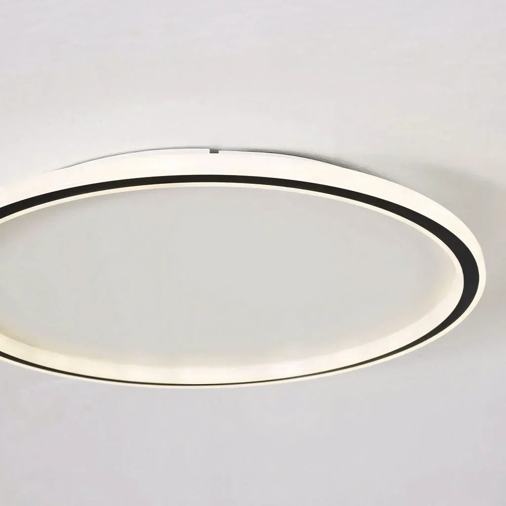 Ceiling Light Metal LED 12 in White Black Modern Living Room Bedroom Pendant Lamp Adjustable Color Temperatures | Kalsten