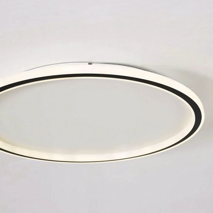 Ceiling Light Metal LED 12 in White Black Modern Living Room Bedroom Pendant Lamp Adjustable Color Temperatures | Kalsten