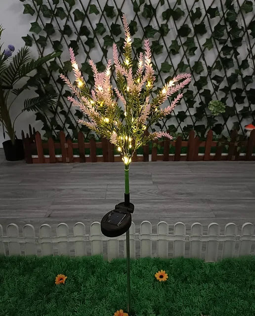 Solar LED Garden Flower Lights - Decorative Lavender Outdoor Lights for Garden and Terrace, waterproof, energy-efficient | Kalsten